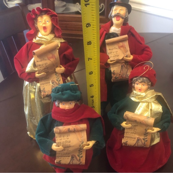 Christmas Vintage Kurt Adler Caroling Family set of 4 - Picture 6 of 10